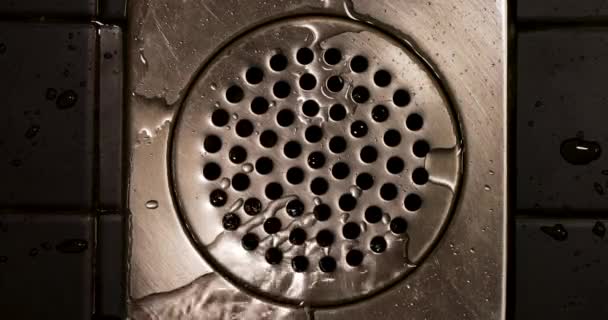卫生间排水孔 — 图库视频影像