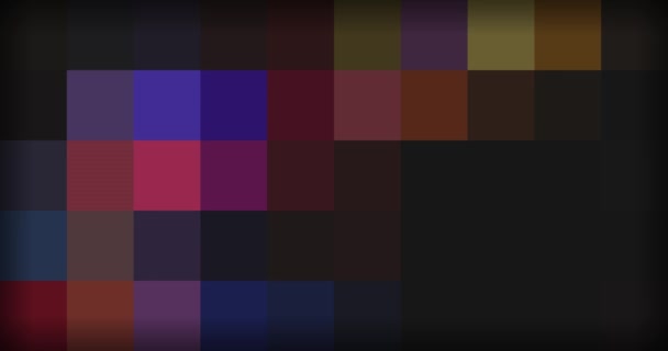 Fond multicolore de pixels en mouvement — Video