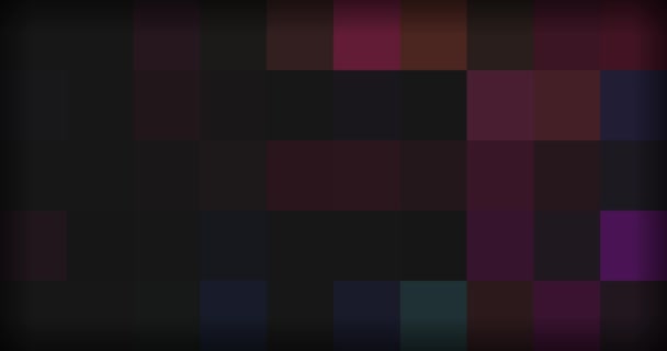 Fondo multicolor de píxeles en movimiento — Vídeo de stock