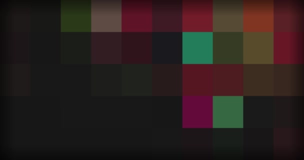 Fondo multicolor de píxeles en movimiento — Vídeos de Stock