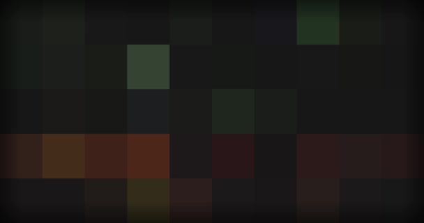 Fondo multicolor de píxeles en movimiento — Vídeo de stock