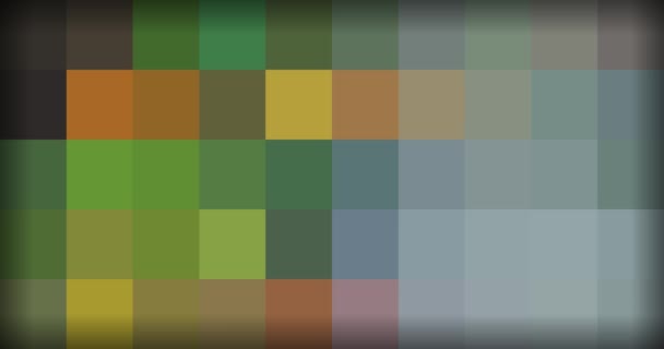 Multicolor bakgrund av pixlar i rörelse — Stockvideo