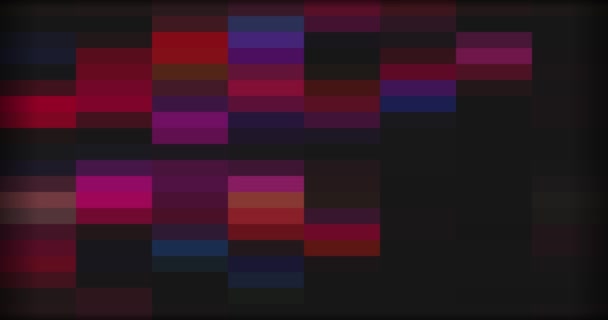 モーション内のピクセルのマルチカラーの背景 — ストック動画