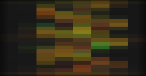Mehrfarbiger Hintergrund von Pixeln in Bewegung — Stockvideo