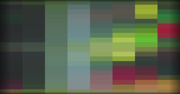 Multicolor achtergrond van pixels in beweging — Stockvideo