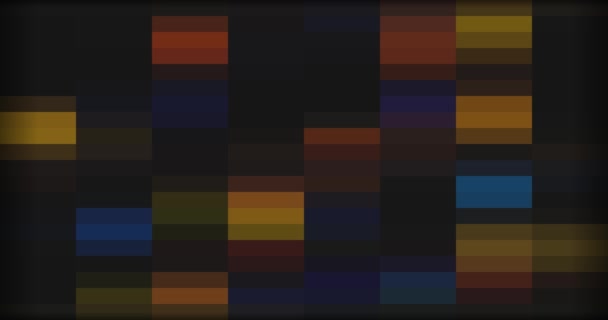 モーション内のピクセルのマルチカラーの背景 — ストック動画