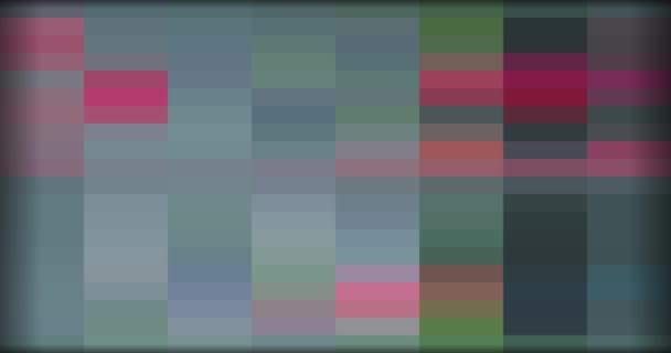Multicolor achtergrond van pixels in beweging — Stockvideo