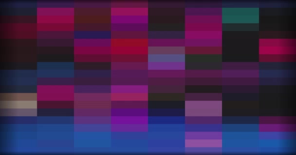 Multicolor bakgrund av pixlar i rörelse — Stockvideo