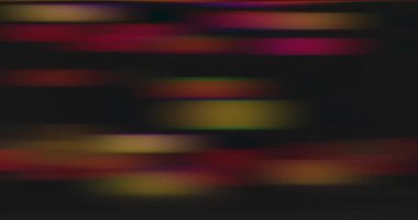çok renkli parlak ışıkların çarpık ve bulanık hareket