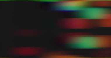 çok renkli parlak ışıkların çarpık ve bulanık hareket