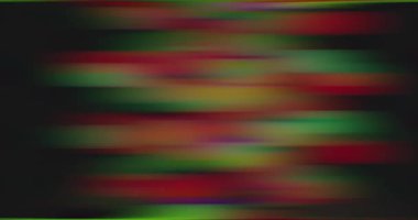 çok renkli parlak ışıkların çarpık ve bulanık hareket