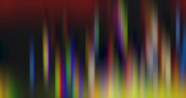 Distorted and blurred motion of multicolored bright lights — Stock Video