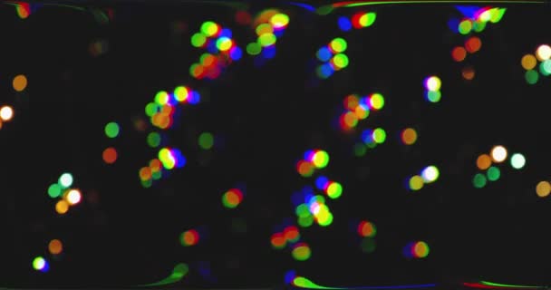 Bewegung bunte Bokeh verschiedene Farben — Stockvideo