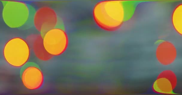 Movimiento colorido bokeh diferentes colores — Vídeo de stock