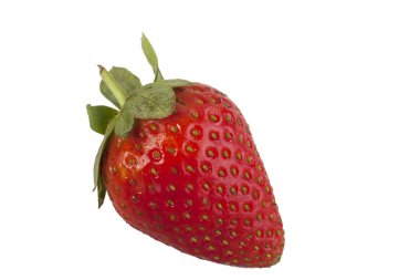 Çilek beyaz arka planda izole edilmiş. Kesme Yolu