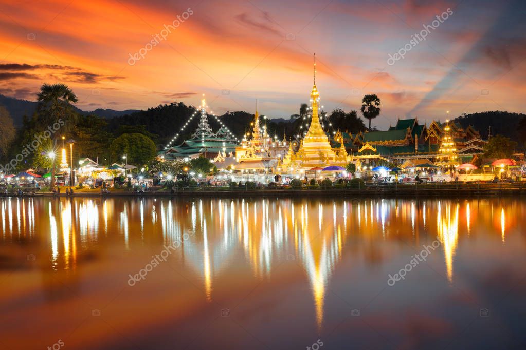 Wat Chong Kham, Mae Hong Son, Golden Triangle, Thailand скачать