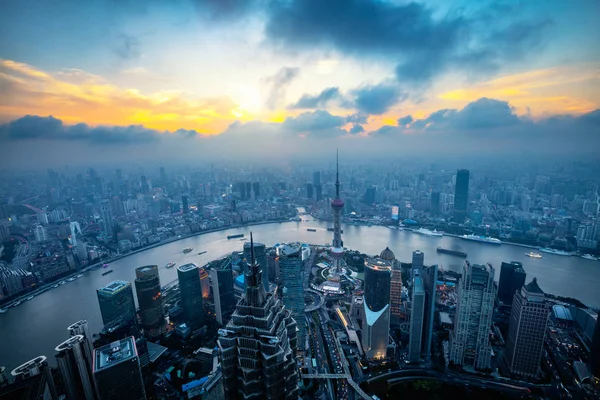 Stadtbild von Shanghai — Stockfoto