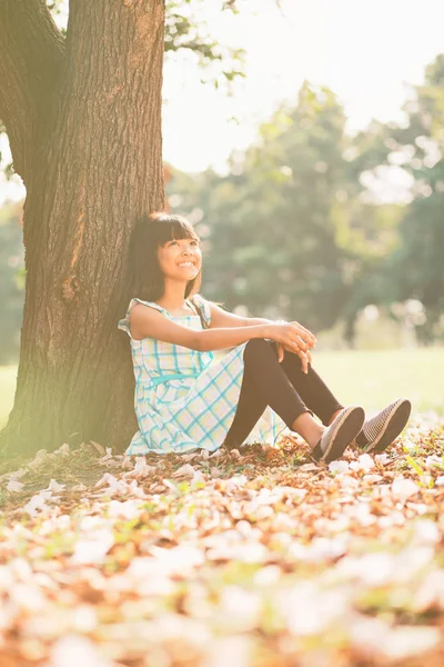 Gadis kecil yang bahagia — Stok Foto