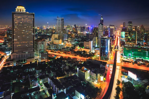 De skyline van de stad van Bangkok — Stockfoto