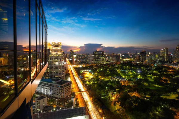 Skyline di Bangkok città — Foto Stock