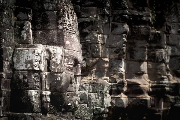 Kamenná tvář Bayon Temple — Stock fotografie