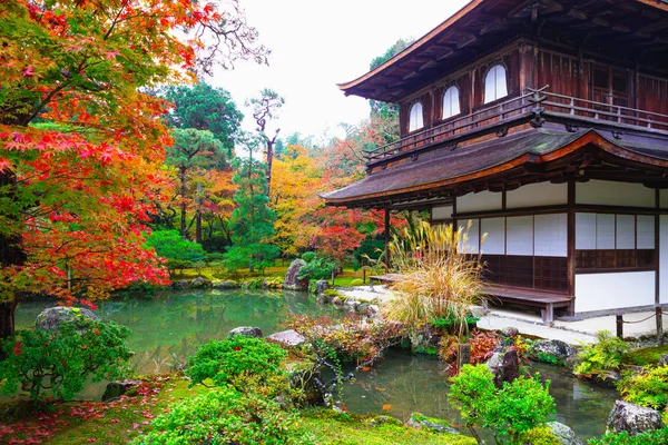 Sonbahar Ginkakuji Tapınağı — Stok fotoğraf