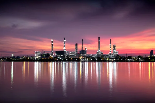 Área da central petroquímica — Fotografia de Stock