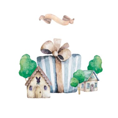 Renkli paketlenmiş hediye kutuları yığını. Bir sürü hediye. Düz biçim çizimi beyaz arkaplanda izole edildi.