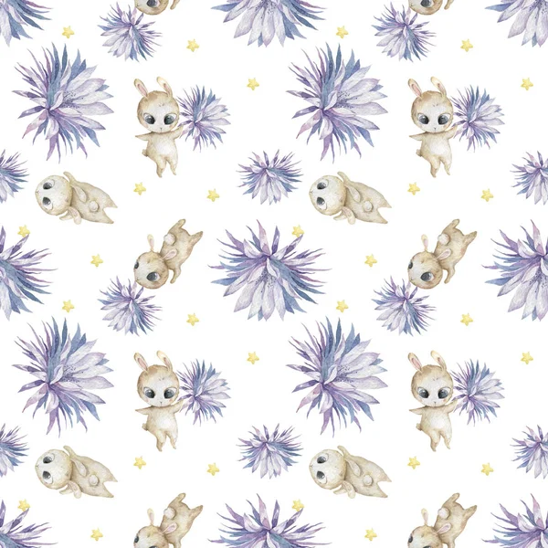 Пасхальный Рисунок Печати Кроликами — стоковое фото