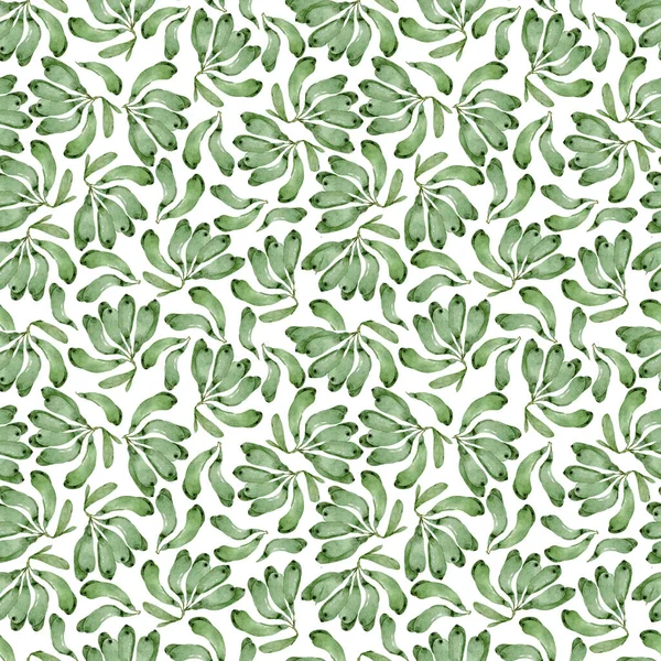 Green banana pattern design on white background