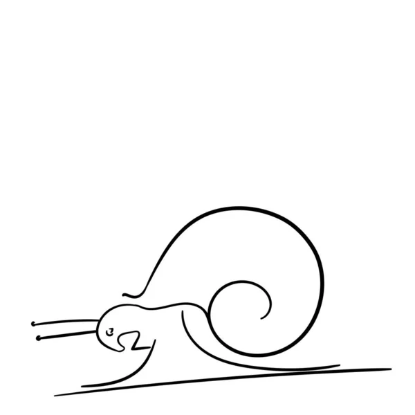 具有侵略性的黑白蜗牛臀角 — 图库照片