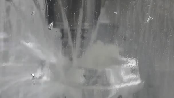 Wet window of CNC milling machine — Stock Video