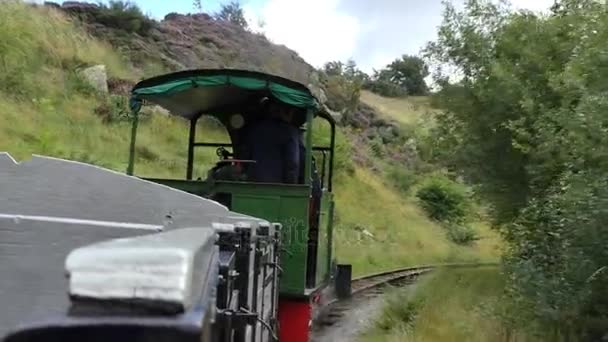 Old quarry steam train — Stock Video