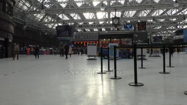 Estación central de Glasgow vista interior — Vídeo de stock