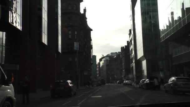 Jazdy Wellington st Glasgow city — Wideo stockowe