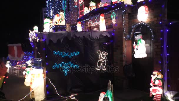 Casa Navidad decoración copo de nieve — Vídeos de Stock