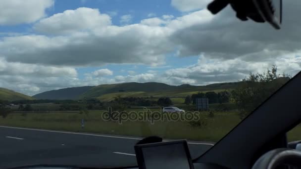 Driving in England motorway M6 South — Stock Video