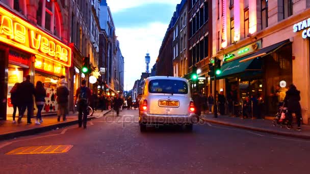 Las vegas arcade auf wardour st london soho — Stockvideo