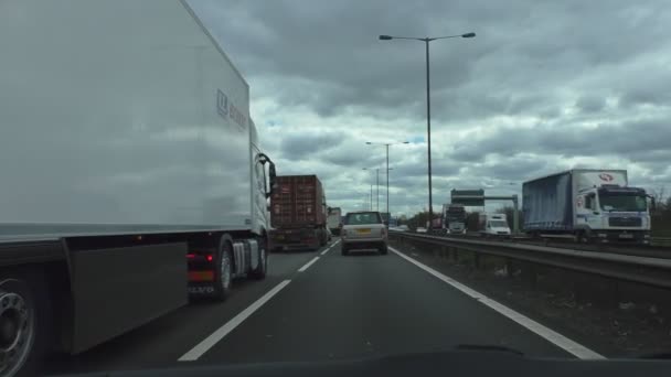 England Verenigd Koninkrijk Maart 2018 Auto Voorpaneel Het Venster Weergeven — Stockvideo