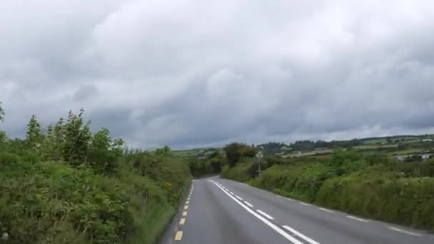 Vederea Din Față Mașinii Conducere Înfășurare Îngustă N85 Drum Foarte — Videoclip de stoc