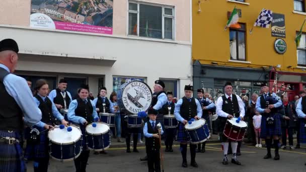 Killorglin Kerria Krajowa Irlandia Sierpień 2019 Rynku Miasta Zgromadziła Się — Wideo stockowe