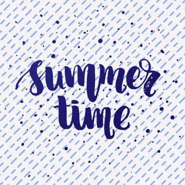 Yaz saati yazı poster