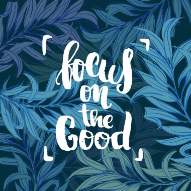 iyi trendy yazı poster üzerinde odaklanmak