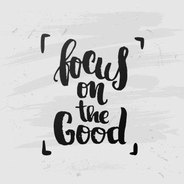 iyi trendy yazı poster üzerinde odaklanmak