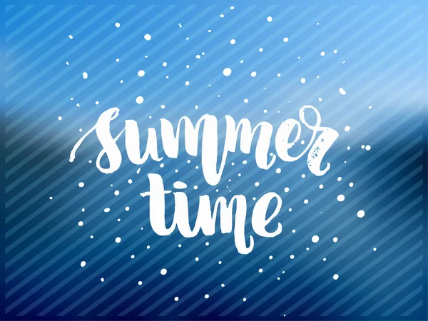 Cartel de letras de hora de verano — Archivo Imágenes Vectoriales