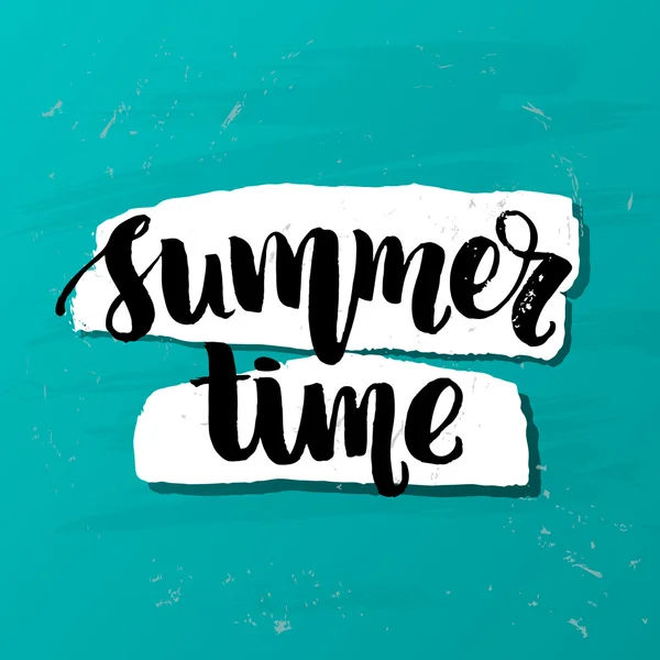 Cartel de letras de hora de verano — Archivo Imágenes Vectoriales