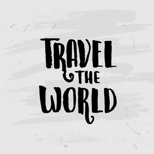 Плакат мира путешествий — стоковый вектор