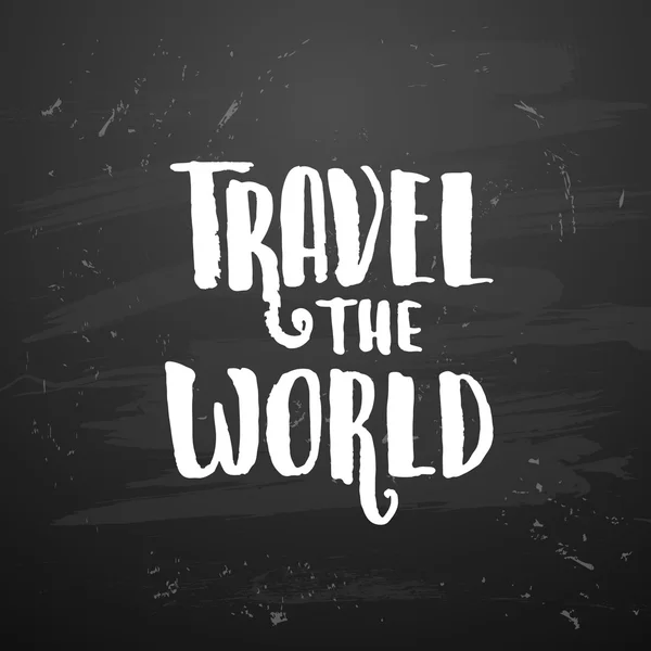 Плакат мира путешествий — стоковый вектор