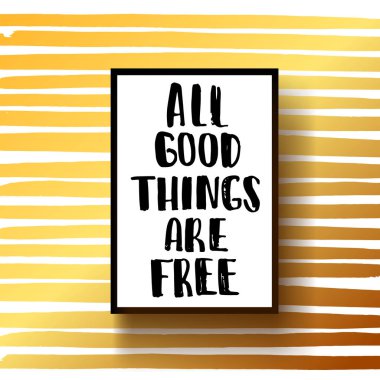 vektör trendy yazı poster. Elle çizilmiş hat. Şablon kartpostal. 