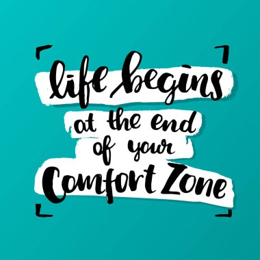 Elle çizilmiş hat. Şablon kartpostal. 